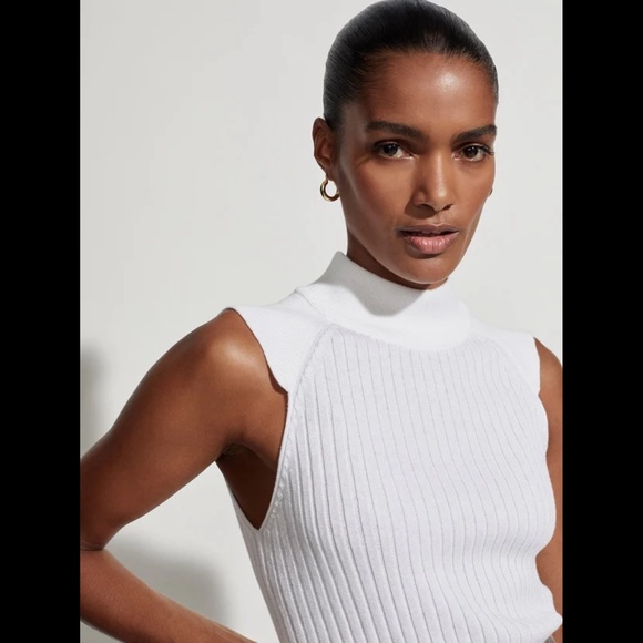 NWT Varley Fowler Fitted Knit Sweater Tank - Picture 4 of 16